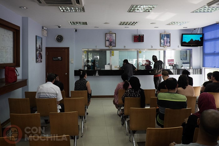 La sala donde hacer las gestiones