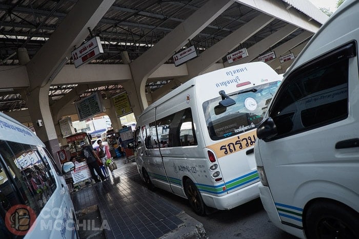 Estación de bus de Kanchanaburi