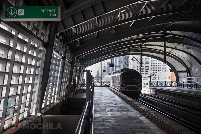 La estación de Phaya Thai del Airport Rail Link