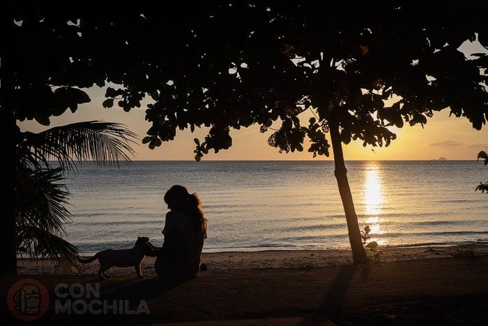 Una de las bonitas puestas de sol