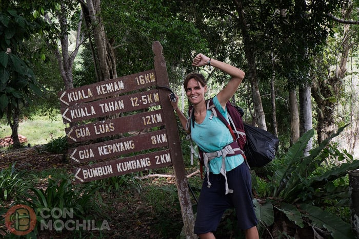 End of trekking through Taman Negara