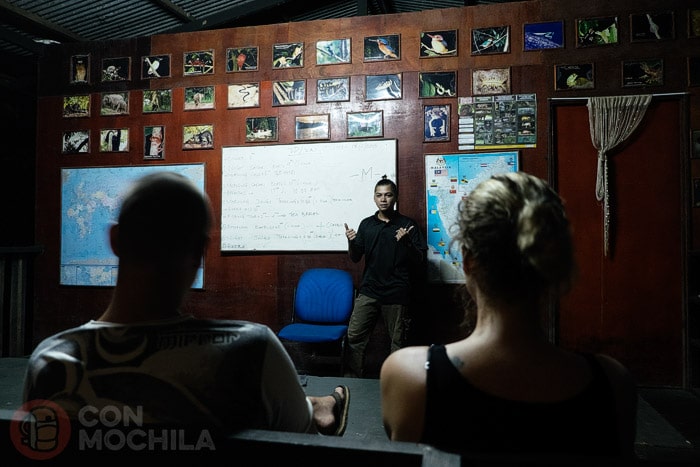 Las explicaciones antes de cada salida