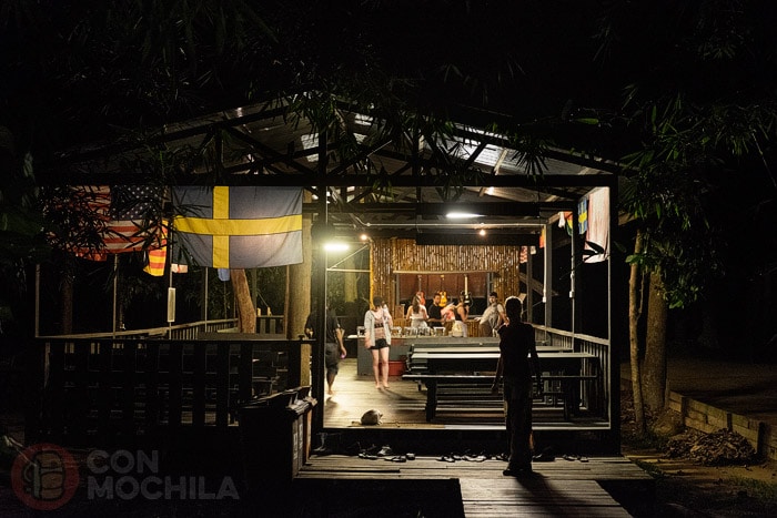 El comedor del campamento