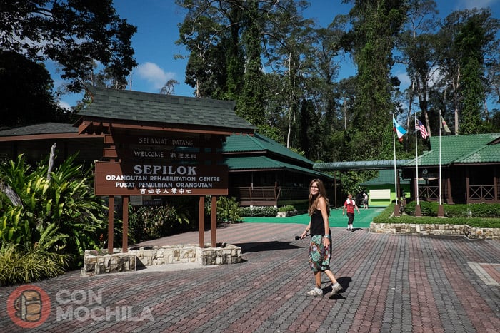 Entrada al centro de Sepilok
