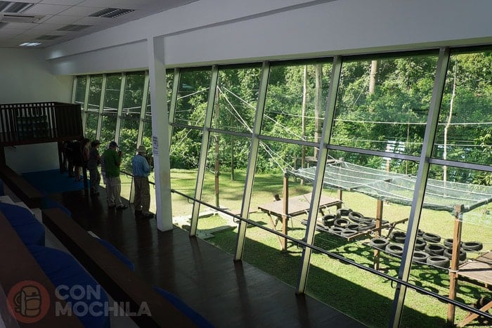 La sala acristalada