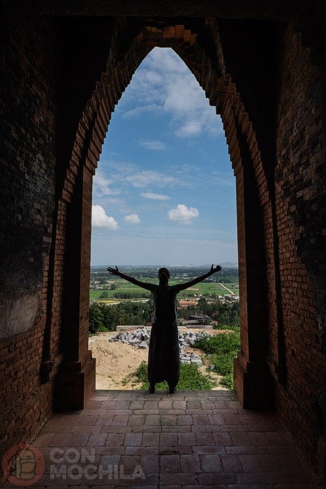 Dentro de una de las torres