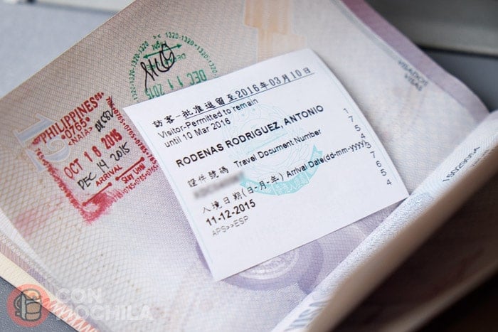 Visado de Hong Kong: Permiso para entrar en Hong Kong