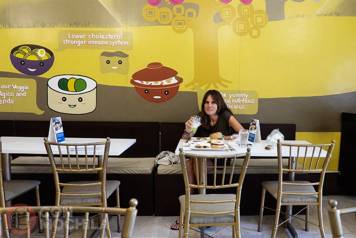 Disfrutando de la comida