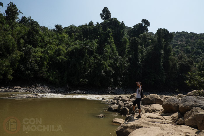 Arrival at the river