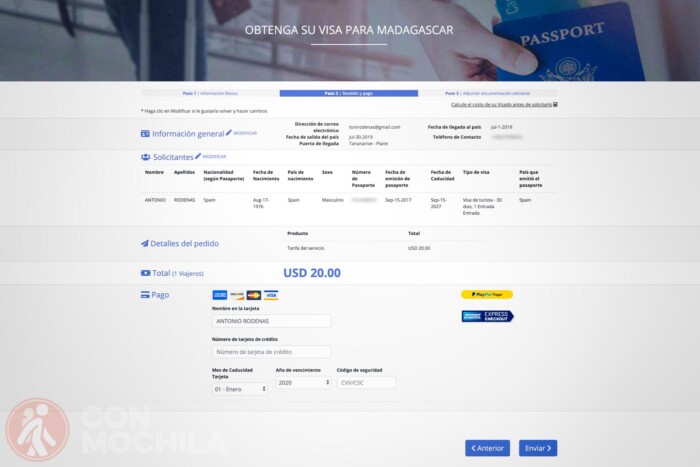 Realiza el pago