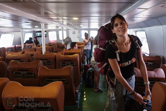 El interior de la zona con aire acondicionado