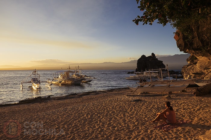 Disfrutando del atardecer