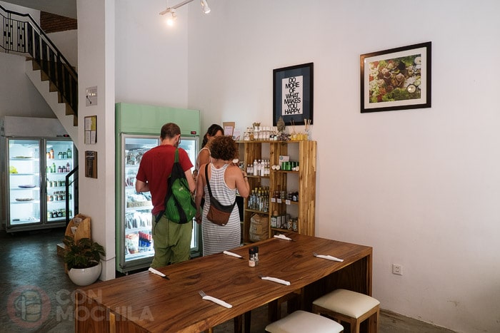 Rincón con productos ecológicos