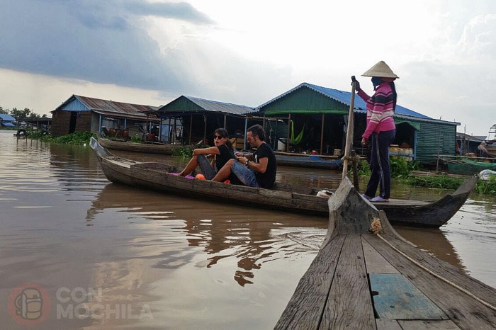 Llegada a los pueblos flotantes de Kampong Chhnang