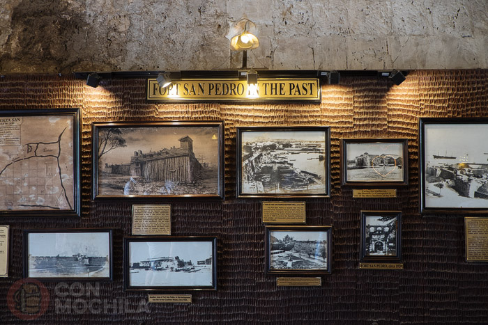 Exposición en el interior del fuerte
