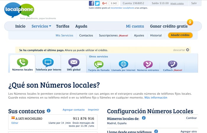 Tu panel de control