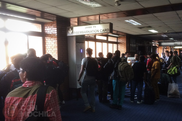 Zona donde están los formulario de inmigración