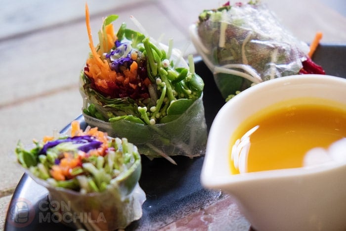 Rollitos de primavera crudos