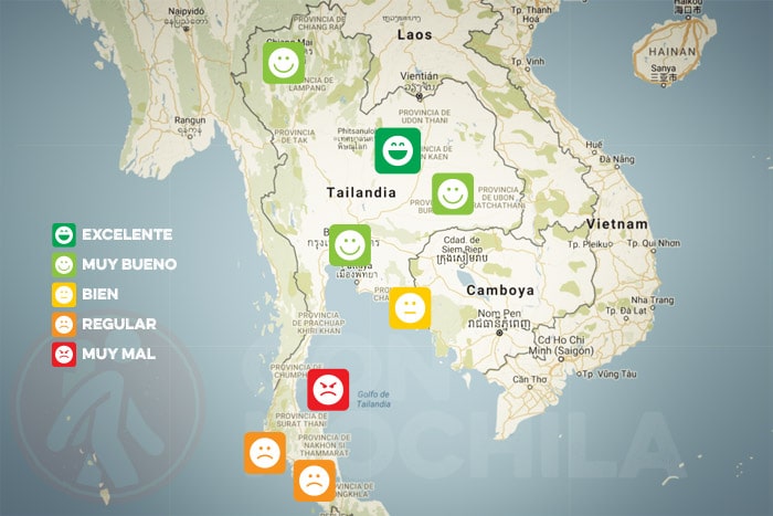 El tiempo en Tailandia en NOVIEMBRE