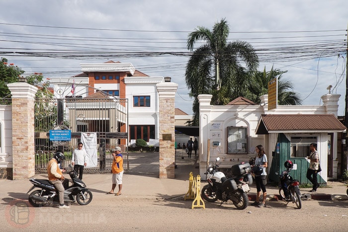 El consulado de Tailandia en Vientiane