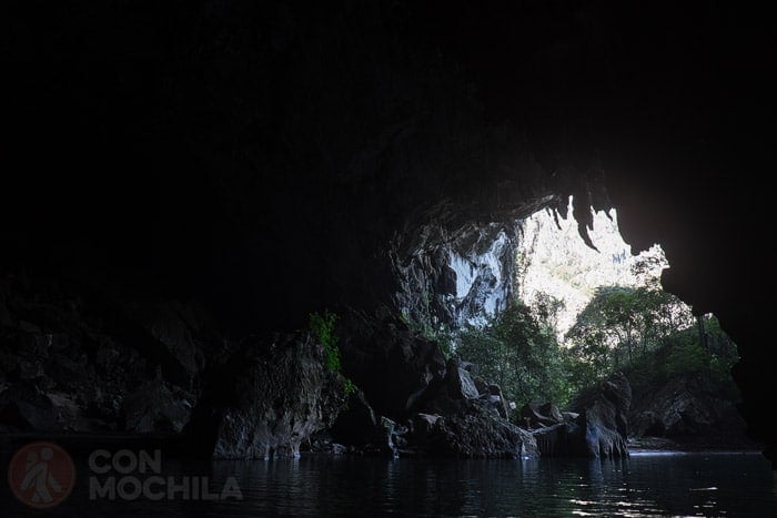 Llegamos a la salida de la cueva