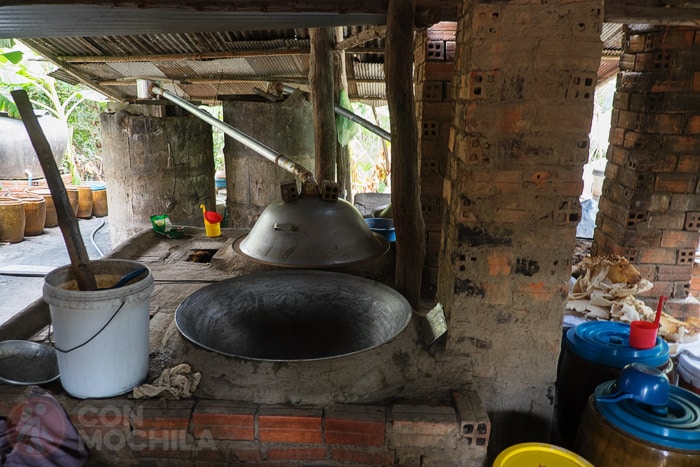 Alambiques para hacer licor de arroz