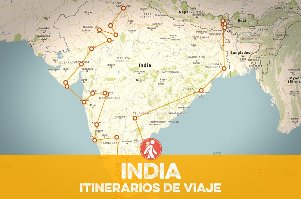 Itinerarios de viaje a INDIA