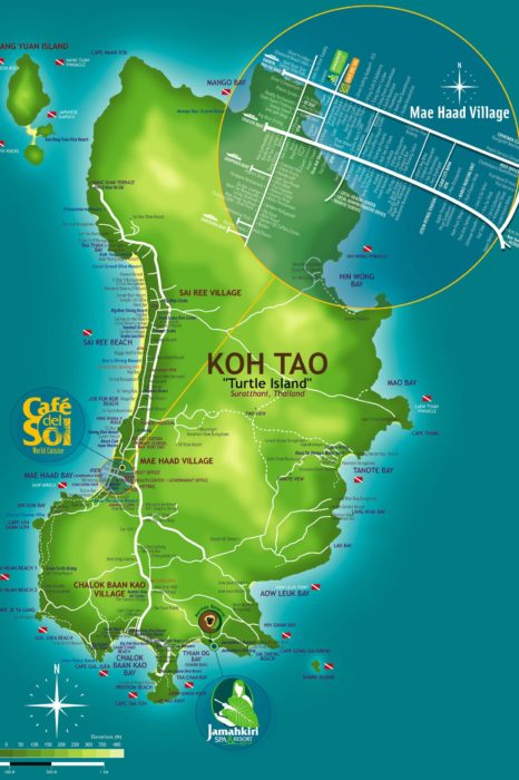 MAPA TURÍSTICO DE KO TAO