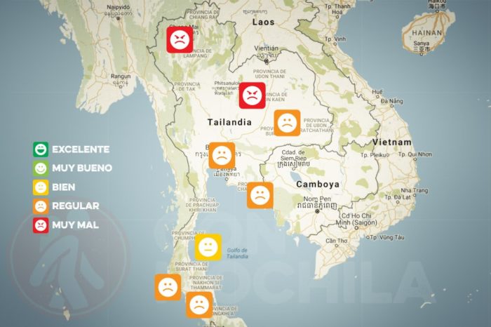 El tiempo y el clima de Tailandia en AGOSTO