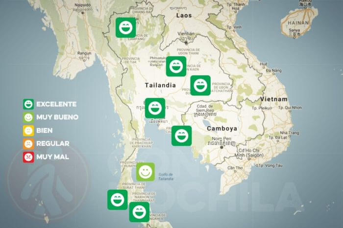 El tiempo y el clima de Tailandia en ENERO