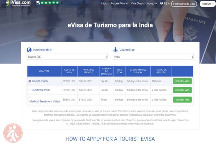Visado de India online sin complicaciones
