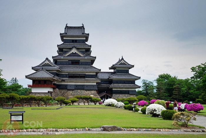 El jardín interior del castillo