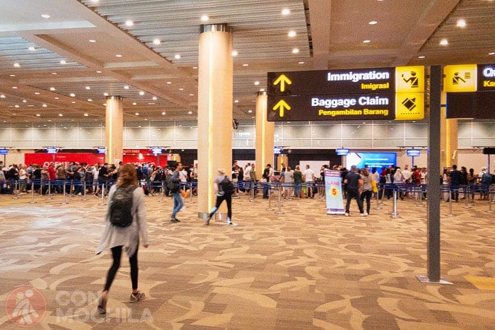 Zona de inmigración para sacarse el visado de Indonesia gratis