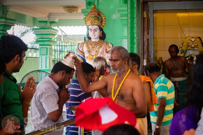El templo en plena celebración