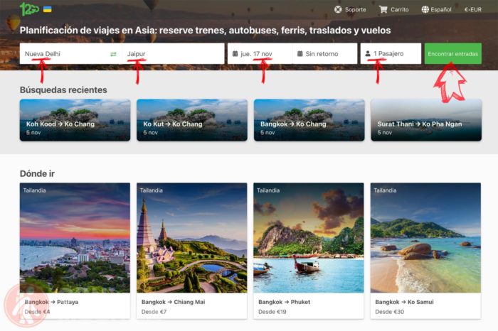 Web de 12go.asia