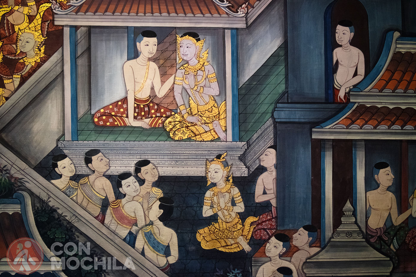 Pinturas en el Wat Pho