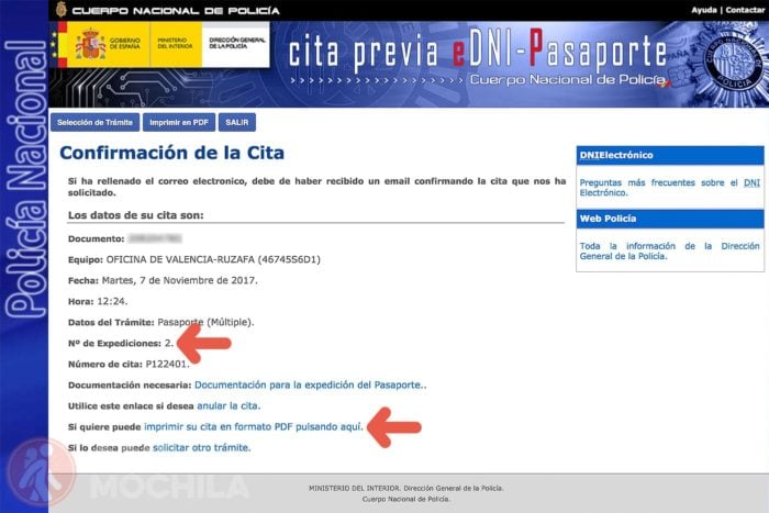 7b. IMPRIME tu cita previa