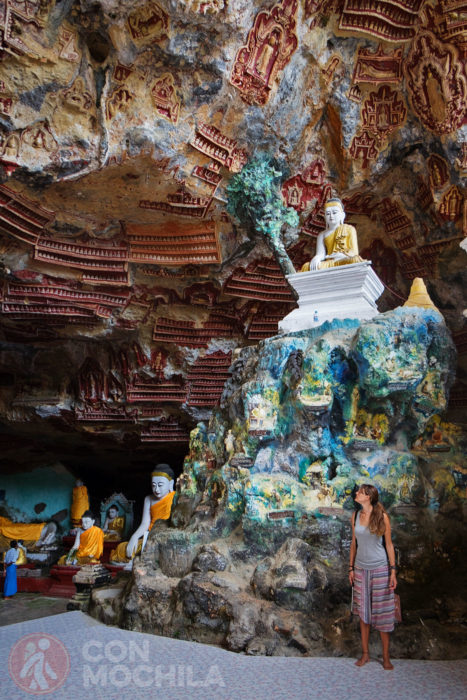 Una pequeña montaña dentro de la cueva