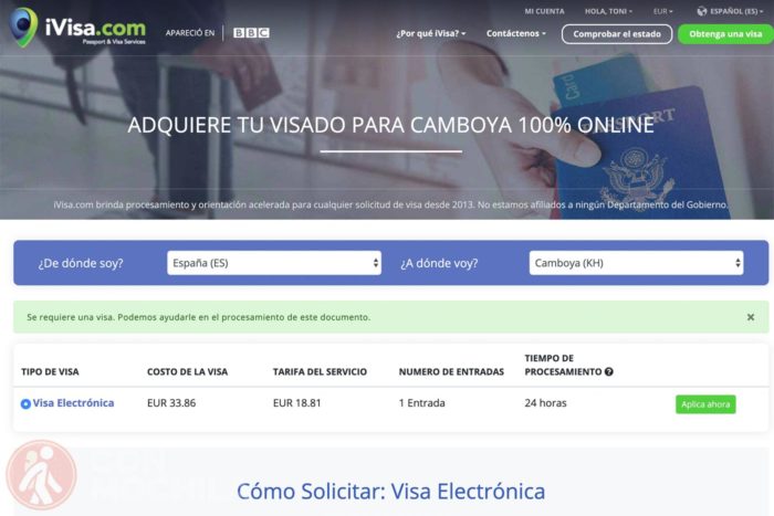 Visado de Camboya online sin complicaciones
