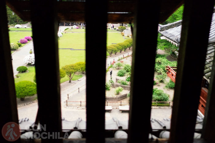 Vistas de los jardines desde arriba