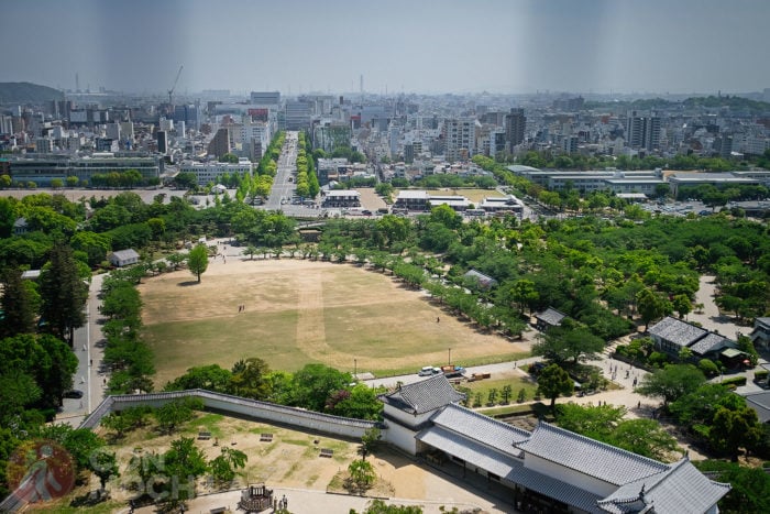 Vista de Himeji desde el castillo