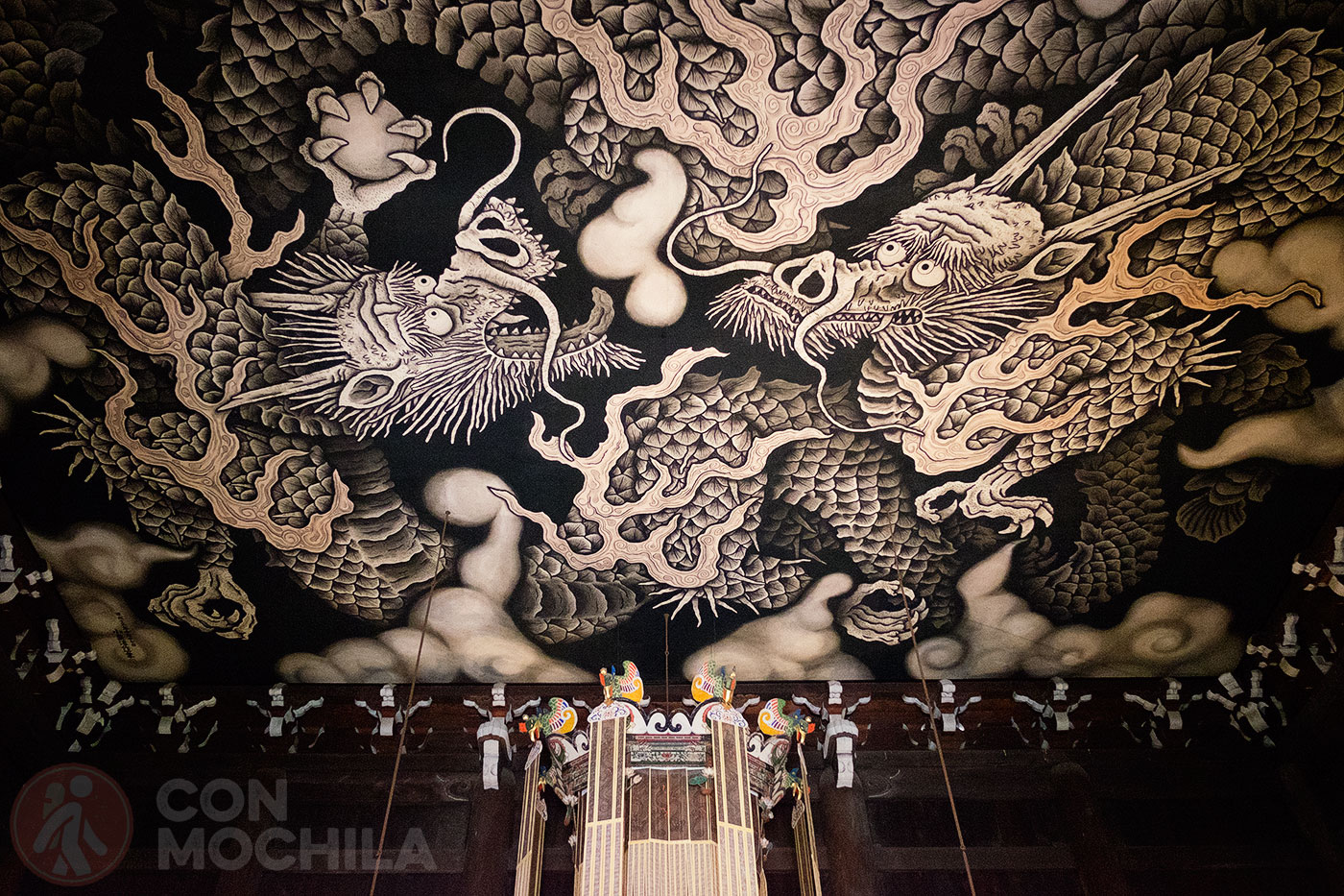 La famosa pintura de los dos dragones