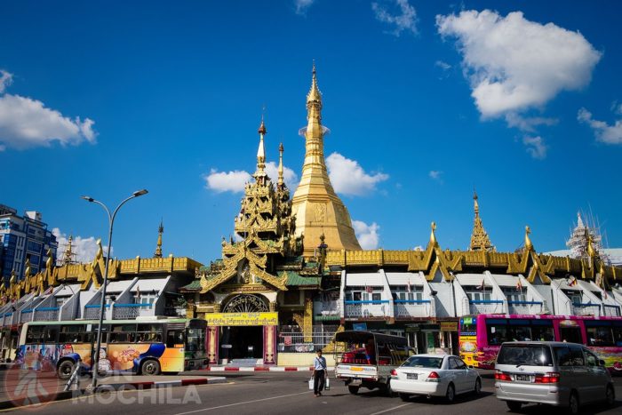La pagoda Sule en la actualidad