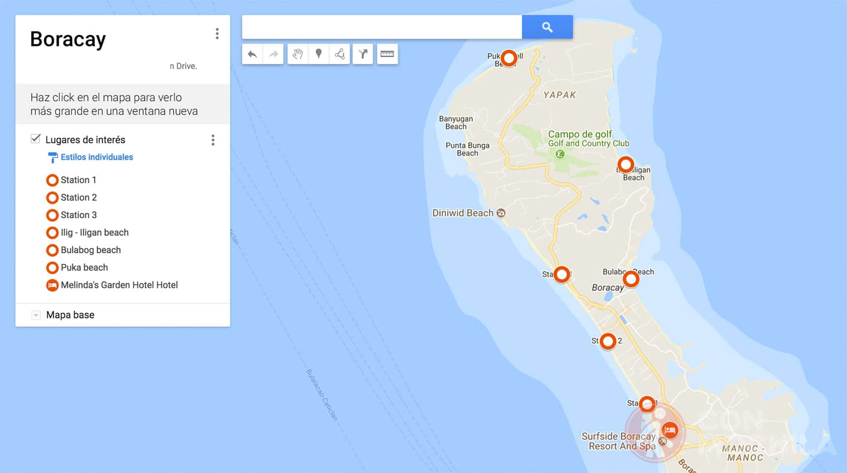 Mapa de Boracay