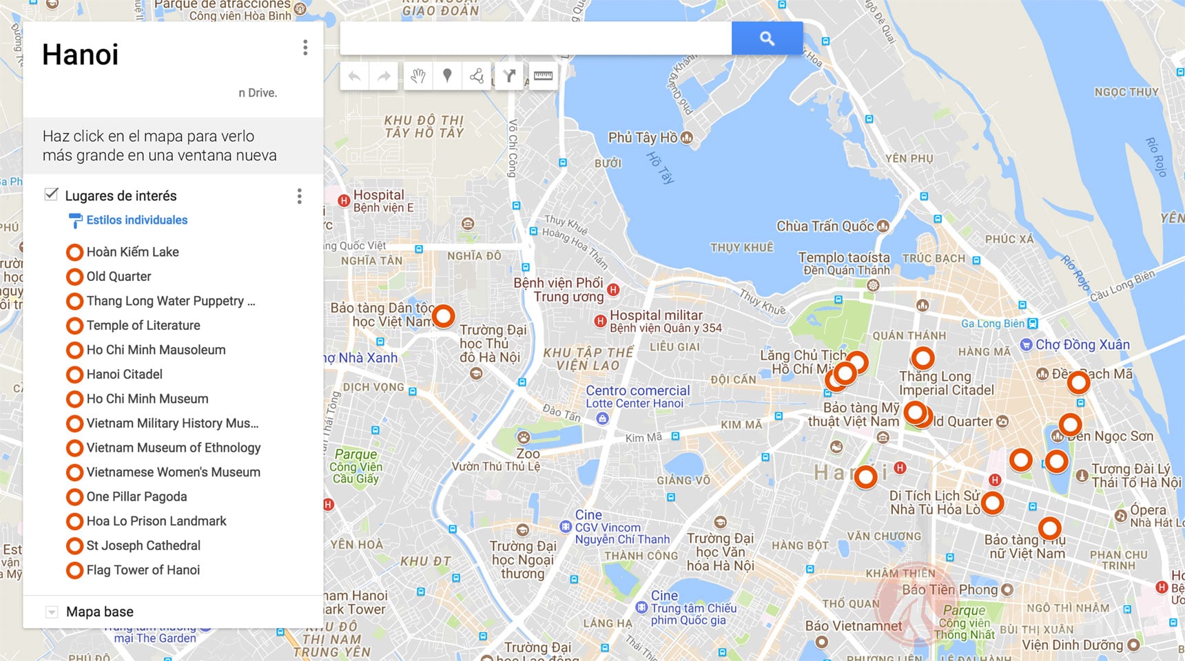 Mapa de Hanoi