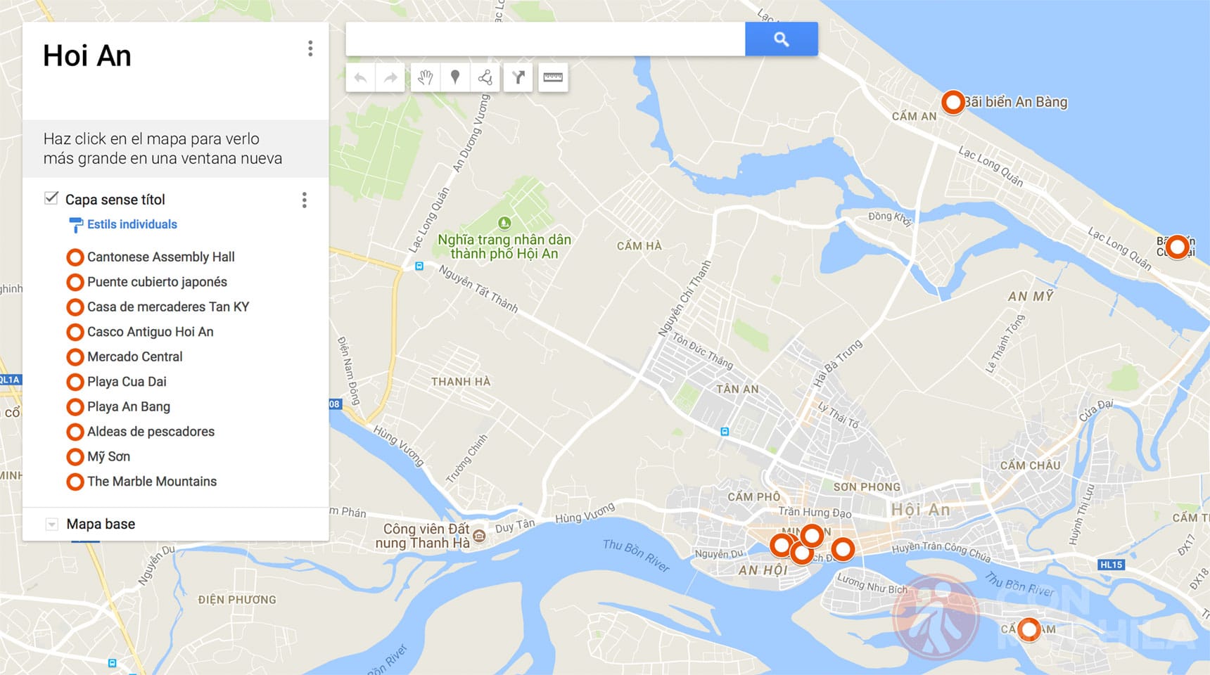 Mapa de Hoi An