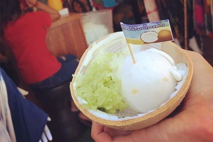 Helado de coco