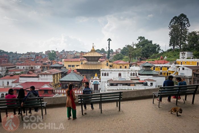 La zona superior desde donde contemplar el templo
