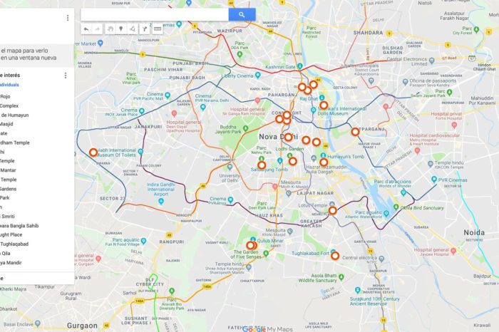 Mapa Delhi