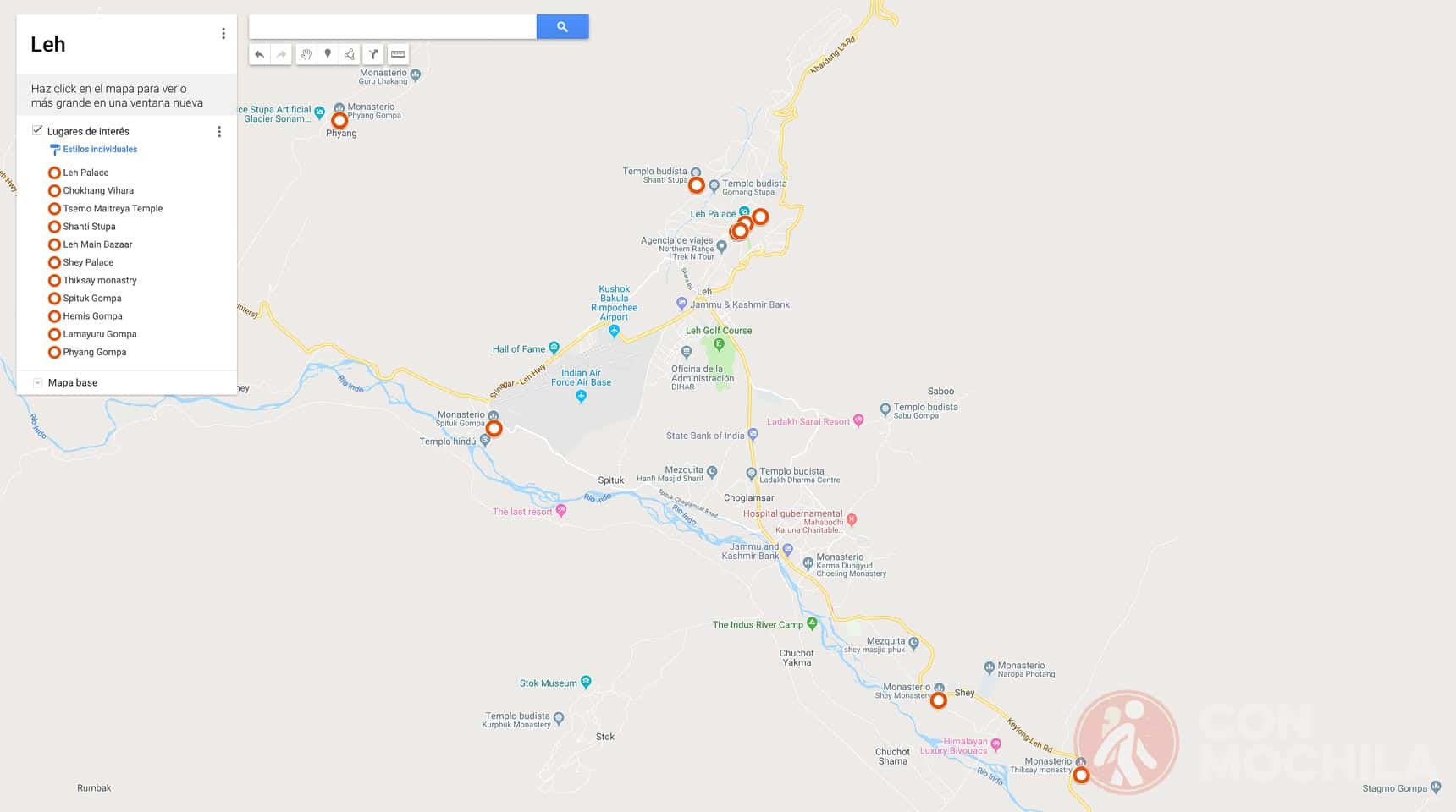 Mapa de Leh